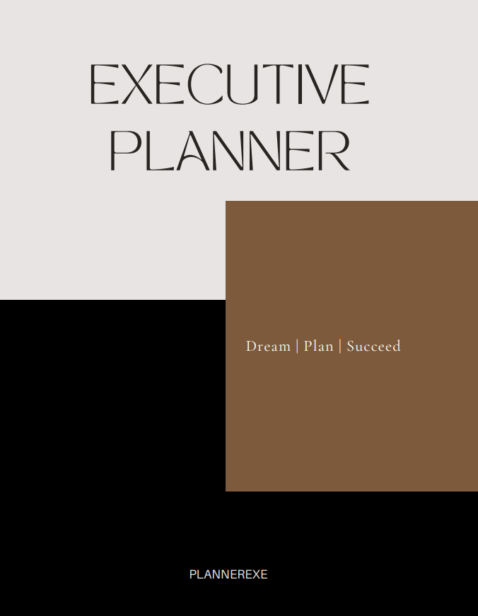 executive business planner yearly monthly weekly daily 